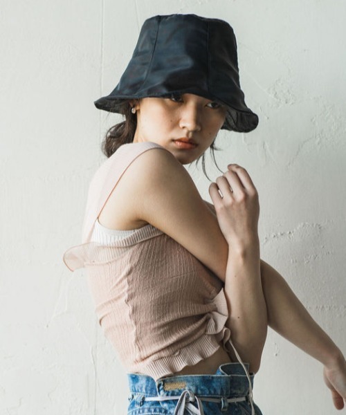 ORIENT MILLINERY(オリエント ミリナリー)の「SIA【シア】(ハット・レディース・オフホワイト/ブラック・FREE)」の19枚目の写真