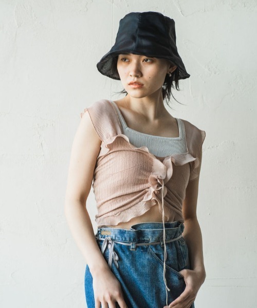 ORIENT MILLINERY(オリエント ミリナリー)の「SIA【シア】(ハット・レディース・オフホワイト/ブラック・FREE)」の18枚目の写真