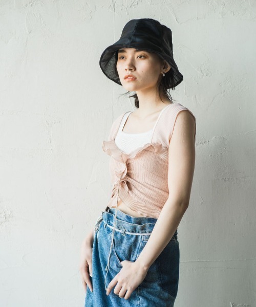 ORIENT MILLINERY(オリエント ミリナリー)の「SIA【シア】(ハット・レディース・オフホワイト/ブラック・FREE)」の21枚目の写真