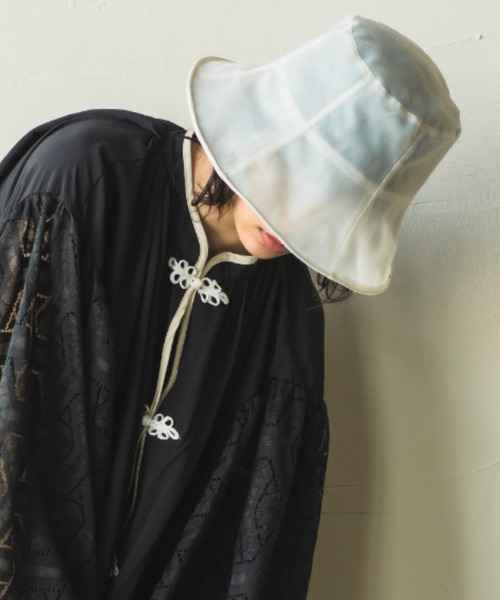 ORIENT MILLINERY(オリエント ミリナリー)の「SIA【シア】(ハット・レディース・オフホワイト/ブラック・FREE)」の17枚目の写真
