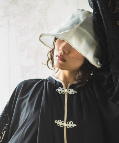 ORIENT MILLINERY(オリエント ミリナリー)の「SIA【シア】(ハット・レディース・オフホワイト/ブラック・FREE)」の14枚目の写真