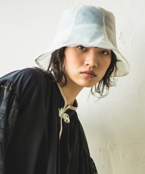 ORIENT MILLINERY(オリエント ミリナリー)の「SIA【シア】(ハット・レディース・オフホワイト/ブラック・FREE)」の16枚目の写真