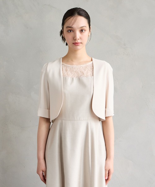 ジョーゼット5分袖ボレロ（カーディガン/ボレロ）｜AIMER（エメ）の