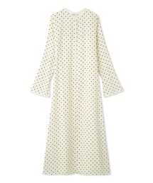 クルーネックDOTナローワンピース