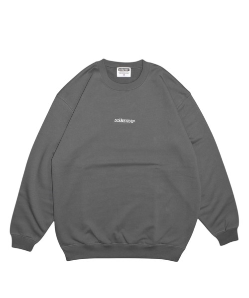 DOUBLE STEAL（ダブルスティール）の「ロゴ刺繍 裏パイルスウェット（スウェット・メンズ・ダークブラウン/サンドベージュ/グリーン系その他/ブラック/杢グレー・LARGE/X-LARGE）」の5枚目の写真