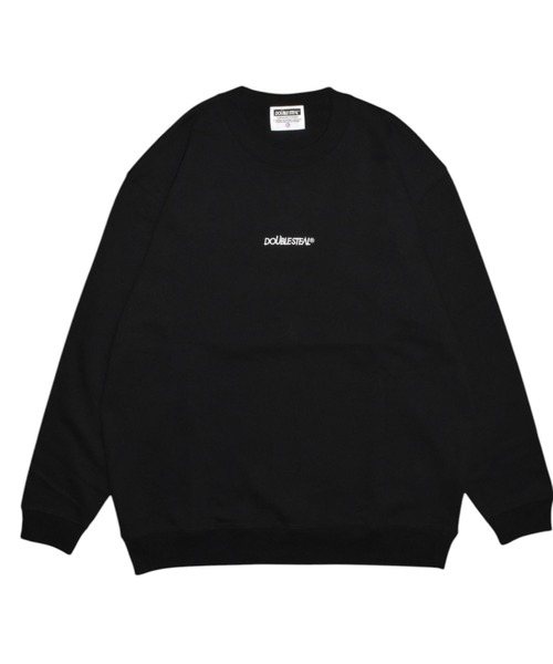 DOUBLE STEAL（ダブルスティール）の「ロゴ刺繍 裏パイルスウェット（スウェット・メンズ・ダークブラウン/サンドベージュ/グリーン系その他/ブラック/杢グレー・LARGE/X-LARGE）」の2枚目の写真