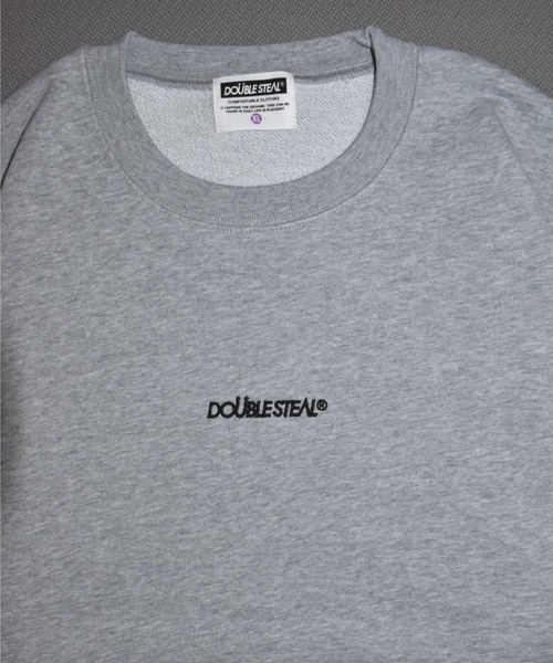 DOUBLE STEAL（ダブルスティール）の「ロゴ刺繍 裏パイルスウェット（スウェット・メンズ・ダークブラウン/サンドベージュ/グリーン系その他/ブラック/杢グレー・LARGE/X-LARGE）」の20枚目の写真