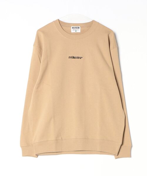 DOUBLE STEAL（ダブルスティール）の「ロゴ刺繍 裏パイルスウェット（スウェット・メンズ・ダークブラウン/サンドベージュ/グリーン系その他/ブラック/杢グレー・LARGE/X-LARGE）」の16枚目の写真