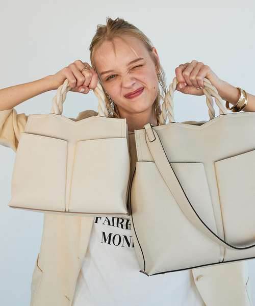 【ALDO】編み込み ★ シェルモチーフ ★ 2WAY ★ バケットバック ALDO】エレガントByworthカラーブロック&パイソン2wayバッグ