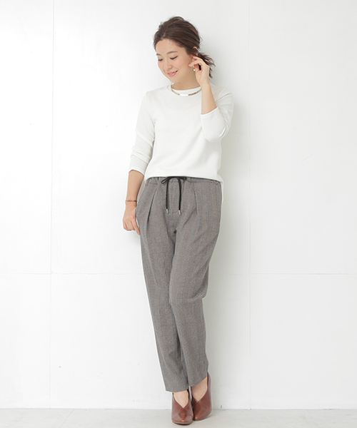B:MING by BEAMS(ビーミングバイビームス)の「ビーミング by ビームス / 裏起毛Wゴムパンツ(その他パンツ・レディース・グレー系その他/ネイビー/ブルー系その他・LARGE/SMALL/MEDIUM)」の8枚目の写真