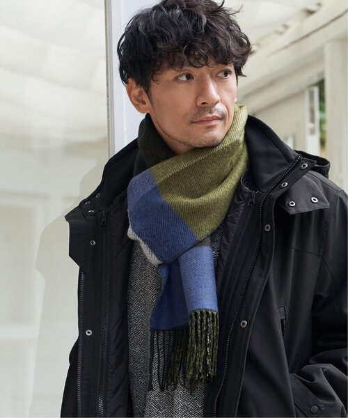 ikka（イッカ）の「【抗菌防臭】リバーシブルチェックマフラー（マフラー・メンズ・グリーン/ブラック・FREE）」の16枚目の写真