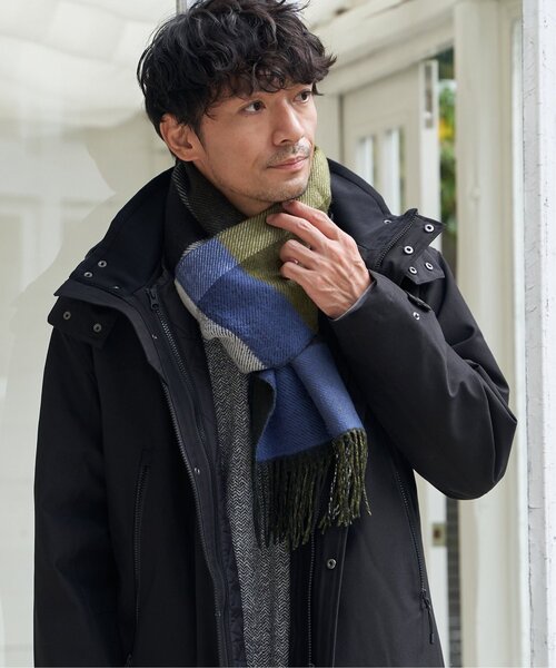 ikka（イッカ）の「【抗菌防臭】リバーシブルチェックマフラー（マフラー・メンズ・グリーン/ブラック・FREE）」の18枚目の写真
