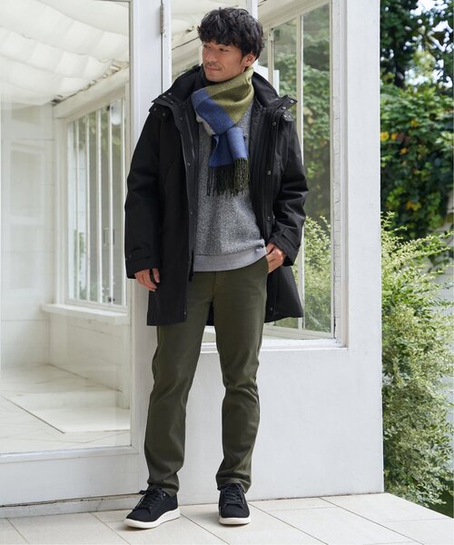 ikka（イッカ）の「【抗菌防臭】リバーシブルチェックマフラー（マフラー・メンズ・グリーン/ブラック・FREE）」の20枚目の写真