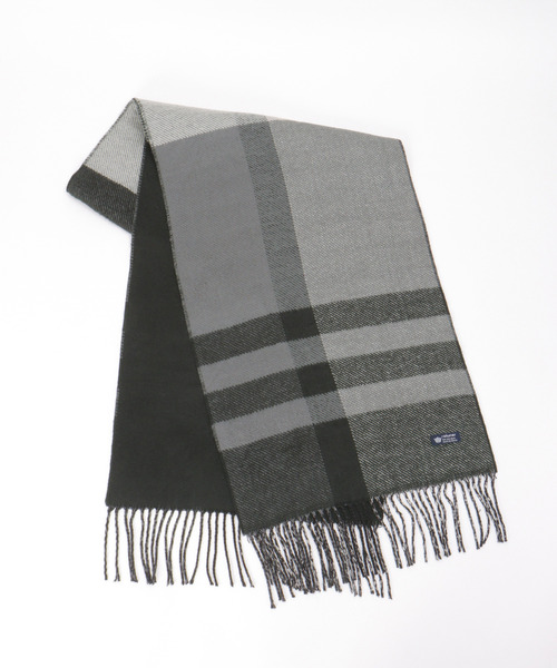 ikka（イッカ）の「【抗菌防臭】リバーシブルチェックマフラー（マフラー・メンズ・グリーン/ブラック・FREE）」の10枚目の写真