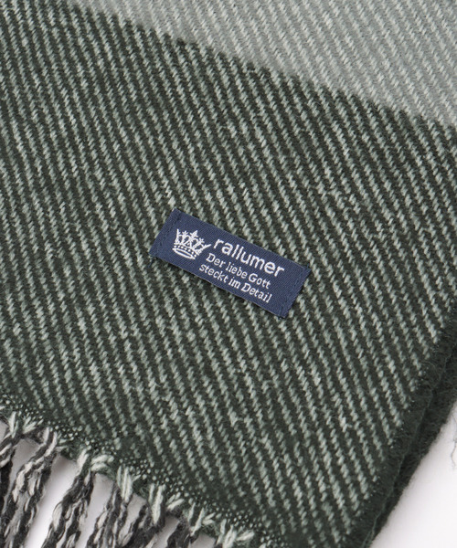 ikka（イッカ）の「【抗菌防臭】リバーシブルチェックマフラー（マフラー・メンズ・グリーン/ブラック・FREE）」の7枚目の写真