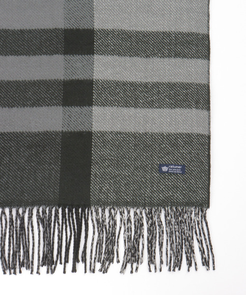 ikka（イッカ）の「【抗菌防臭】リバーシブルチェックマフラー（マフラー・メンズ・グリーン/ブラック・FREE）」の5枚目の写真