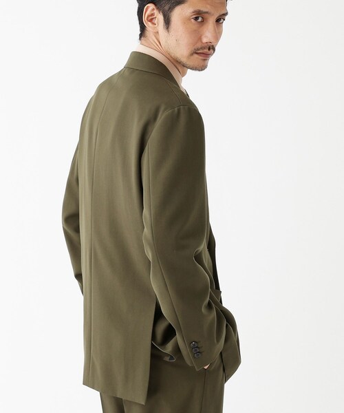 TAKEO KIKUCHI（タケオキクチ）の「【THE FLAGSHIP】ギャバ ダブルジャケット（テーラードジャケット・メンズ・ネイビー/カーキ・02/03/04）」の5枚目の写真