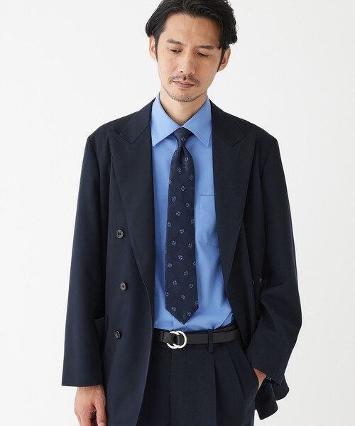 TAKEO KIKUCHI（タケオキクチ）の「【THE FLAGSHIP】ギャバ ダブルジャケット（テーラードジャケット・メンズ・ネイビー/カーキ・02/03/04）」の9枚目の写真