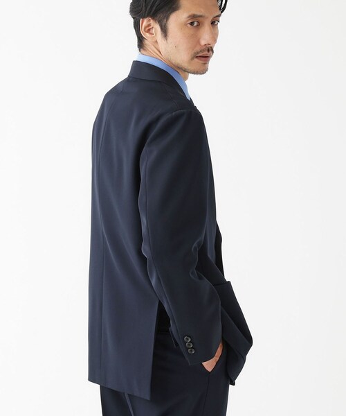 TAKEO KIKUCHI（タケオキクチ）の「【THE FLAGSHIP】ギャバ ダブルジャケット（テーラードジャケット・メンズ・ネイビー/カーキ・02/03/04）」の10枚目の写真