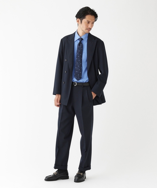 TAKEO KIKUCHI（タケオキクチ）の「【THE FLAGSHIP】ギャバ ダブルジャケット（テーラードジャケット・メンズ・ネイビー/カーキ・02/03/04）」の12枚目の写真