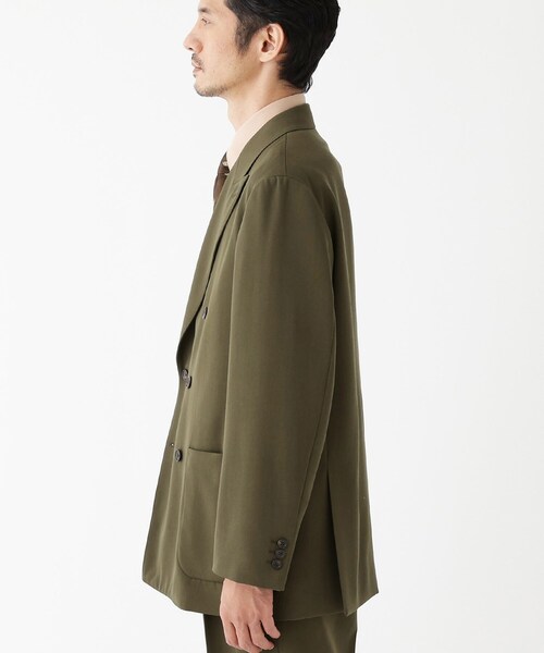 TAKEO KIKUCHI（タケオキクチ）の「【THE FLAGSHIP】ギャバ ダブルジャケット（テーラードジャケット・メンズ・ネイビー/カーキ・02/03/04）」の16枚目の写真