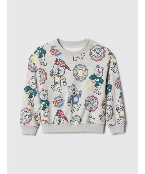 GAP（ギャップ）の「babyGap バーシティ スウェット・トレーナー（スウェット・キッズ・アイボリー/ブルー/グレー/グリーン/ネイビー・90cm/80ｃｍ/70cm/110cm/105cm/100cm/95cm）」の3枚目の写真