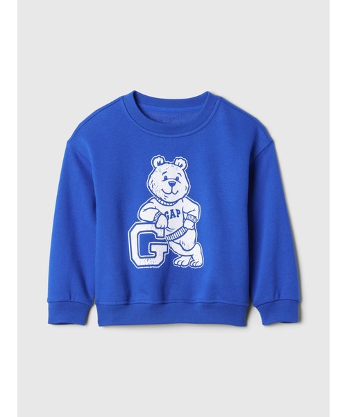 GAP（ギャップ）の「babyGap バーシティ スウェット・トレーナー（スウェット・キッズ・アイボリー/ブルー/グレー/グリーン/ネイビー・90cm/80ｃｍ/70cm/110cm/105cm/100cm/95cm）」の5枚目の写真