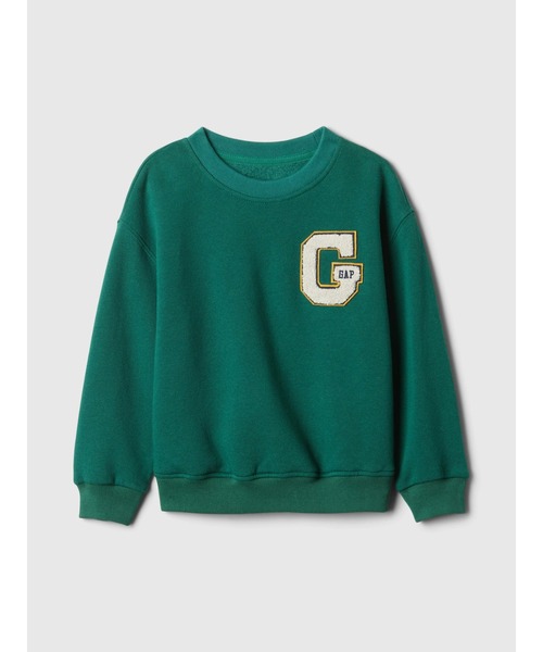 GAP（ギャップ）の「babyGap バーシティ スウェット・トレーナー（スウェット・キッズ・アイボリー/ブルー/グレー/グリーン/ネイビー・90cm/80ｃｍ/70cm/110cm/105cm/100cm/95cm）」の4枚目の写真