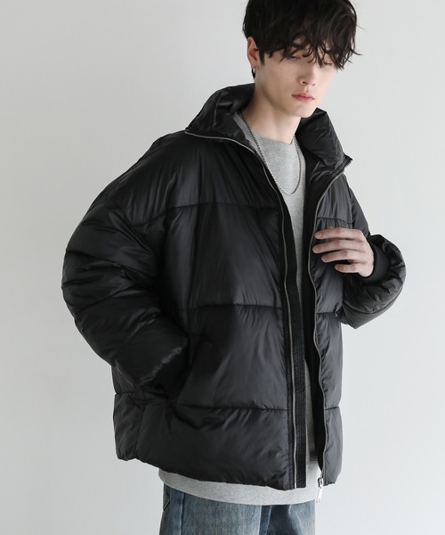 Buyer's Select/スタンドネック 裾ドローコードダウンブルゾン（ダウン