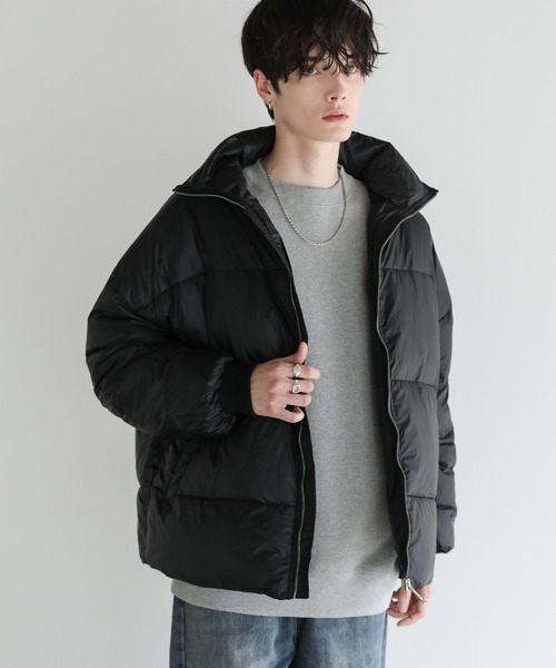 Buyer's Select/スタンドネック 裾ドローコードダウンブルゾン（ダウン