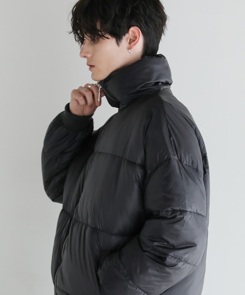 Buyer's Select/スタンドネック 裾ドローコードダウンブルゾン（ダウン