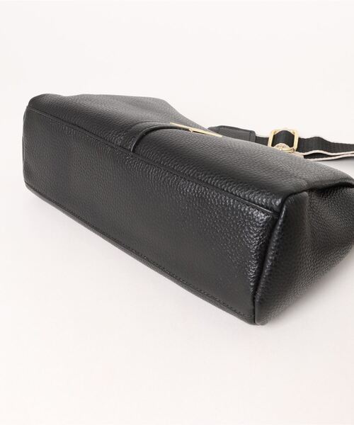 m.f.editorial（エムエフエディトリアル）の「m.f.エディトリアル レディース 本革ミニ ショルダーバッグ（ショルダーバッグ・レディース・ダークウッド/ブラック・FREE）」の4枚目の写真