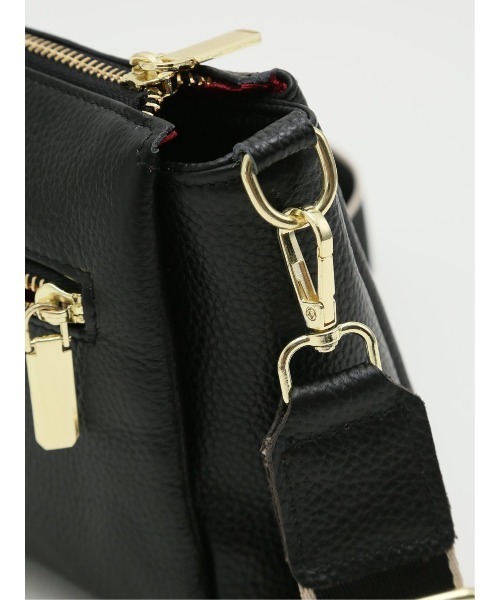 m.f.editorial（エムエフエディトリアル）の「m.f.エディトリアル レディース 本革ミニ ショルダーバッグ（ショルダーバッグ・レディース・ダークウッド/ブラック・FREE）」の17枚目の写真