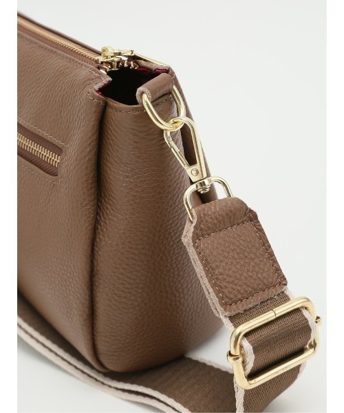 m.f.editorial（エムエフエディトリアル）の「m.f.エディトリアル レディース 本革ミニ ショルダーバッグ（ショルダーバッグ・レディース・ダークウッド/ブラック・FREE）」の7枚目の写真