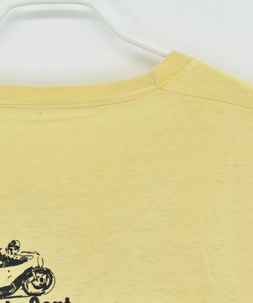 VINTAGE(ヴィンテージ)の「【ヴィンテージ古着】90's CLAM Cycle Parts Center of Boston プリントTシャツ(Tシャツ/カットソー・メンズ・イエロー・LARGE)」の5枚目の写真