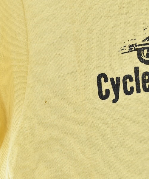 VINTAGE(ヴィンテージ)の「【ヴィンテージ古着】90's CLAM Cycle Parts Center of Boston プリントTシャツ(Tシャツ/カットソー・メンズ・イエロー・LARGE)」の4枚目の写真