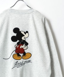 Disney/ディズニー ミッキーマウス トイ・ストーリー 裏起毛 プリント サガラ刺繍 オーバーサイズ スウェット トレーナー レディース メンズ