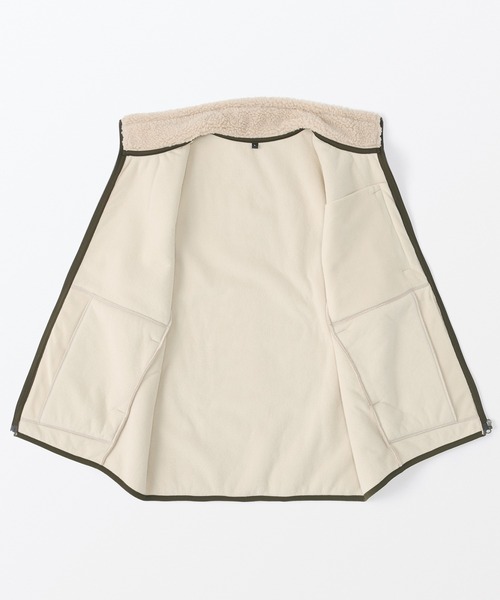 無印良品（ムジルシリョウヒン）の「紳士　ボアフリースベスト（ベスト・メンズ・ブラック/ネイビー/サンドベージュ/レンガ・S/M/L/XL）」の18枚目の写真