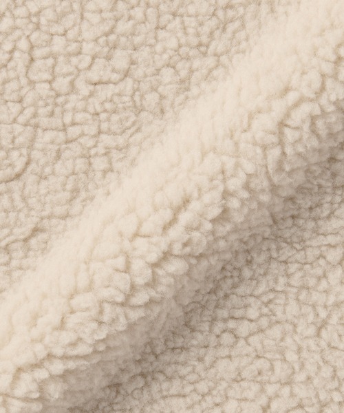 無印良品（ムジルシリョウヒン）の「紳士　ボアフリースベスト（ベスト・メンズ・ブラック/ネイビー/サンドベージュ/レンガ・S/M/L/XL）」の20枚目の写真