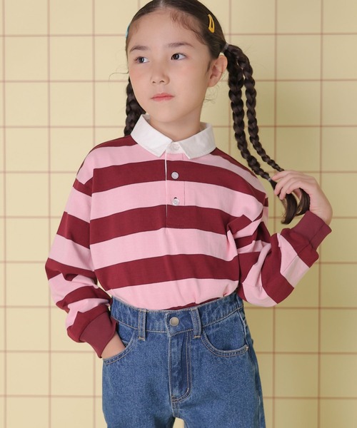 CRIMIE ラガーシャツ セール】【KIDS】ラガーシャツ 158622（Tシャツ/カットソー