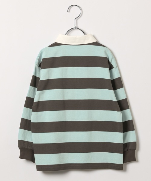 LEPSIM（レプシィム）の「【KIDS】ラガーシャツ　158622（Tシャツ/カットソー・キッズ・ブルー/ピンク・140/120）」の8枚目の写真
