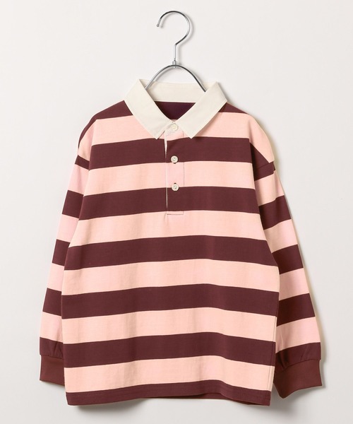 LEPSIM（レプシィム）の「【KIDS】ラガーシャツ　158622（Tシャツ/カットソー・キッズ・ブルー/ピンク・140/120）」の15枚目の写真