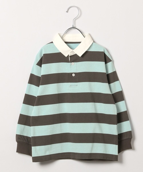 LEPSIM（レプシィム）の「【KIDS】ラガーシャツ　158622（Tシャツ/カットソー・キッズ・ブルー/ピンク・140/120）」の16枚目の写真