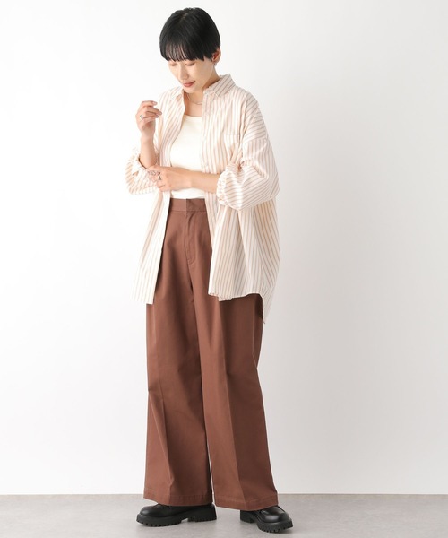 LEPSIM(レプシィム)の「BIGストライプシャツ 141726(シャツ/ブラウス・レディース・ブルー/オレンジ/ブルー系その他・FREE)」の8枚目の写真