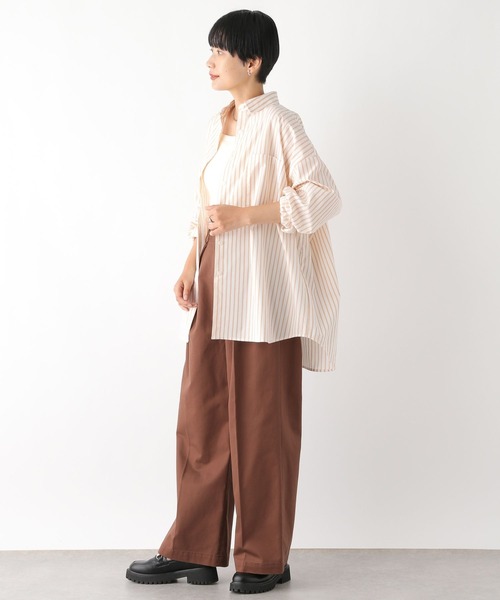 LEPSIM(レプシィム)の「BIGストライプシャツ 141726(シャツ/ブラウス・レディース・ブルー/オレンジ/ブルー系その他・FREE)」の9枚目の写真