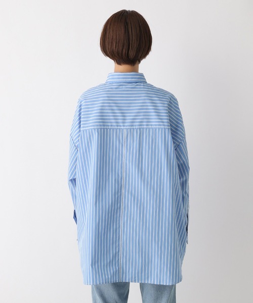 LEPSIM BIG刺繍ストライプシャツ LEPSIM｜BIG刺繍ストライプシャツ | Rakuten Fashion(楽天