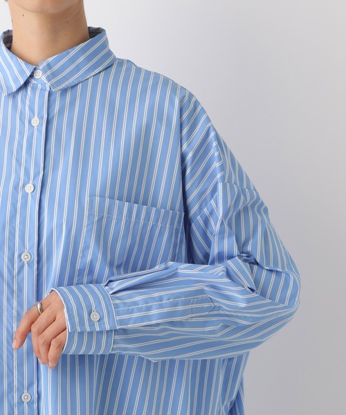 LEPSIM(レプシィム)の「BIGストライプシャツ 141726(シャツ/ブラウス・レディース・ブルー/オレンジ/ブルー系その他・FREE)」の18枚目の写真