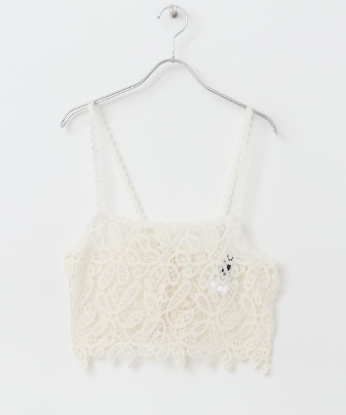 URBAN RESEARCH ROSSO WOMEN（アーバンリサーチ　ロッソ）の「レースビスチェ（ベスト・レディース・オフホワイト・FREE）」の5枚目の写真