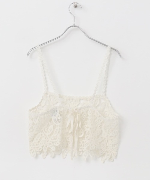 URBAN RESEARCH ROSSO WOMEN（アーバンリサーチ　ロッソ）の「レースビスチェ（ベスト・レディース・オフホワイト・FREE）」の6枚目の写真