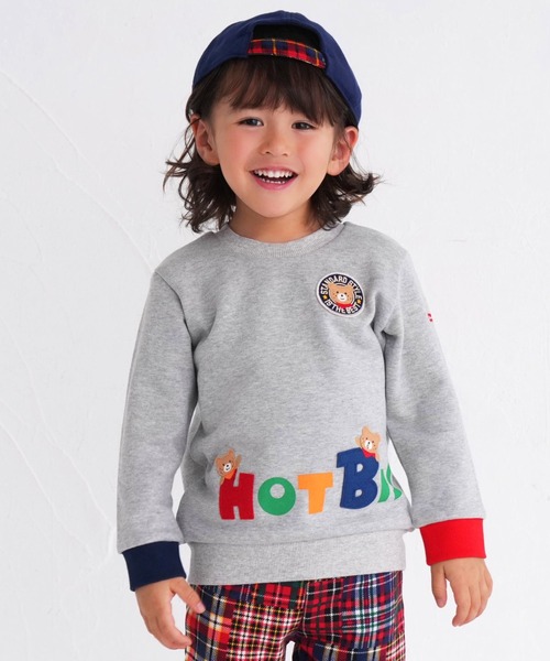 【セール】立体ロゴ×キャラクタートレーナー（スウェット）｜HOT BISCUITS（ホットビスケッツ）